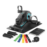 Pedaltrainer Magneto Silent Set von ambi.fit mit Handpedalen, Fitnessbändern und Trainingsjournal