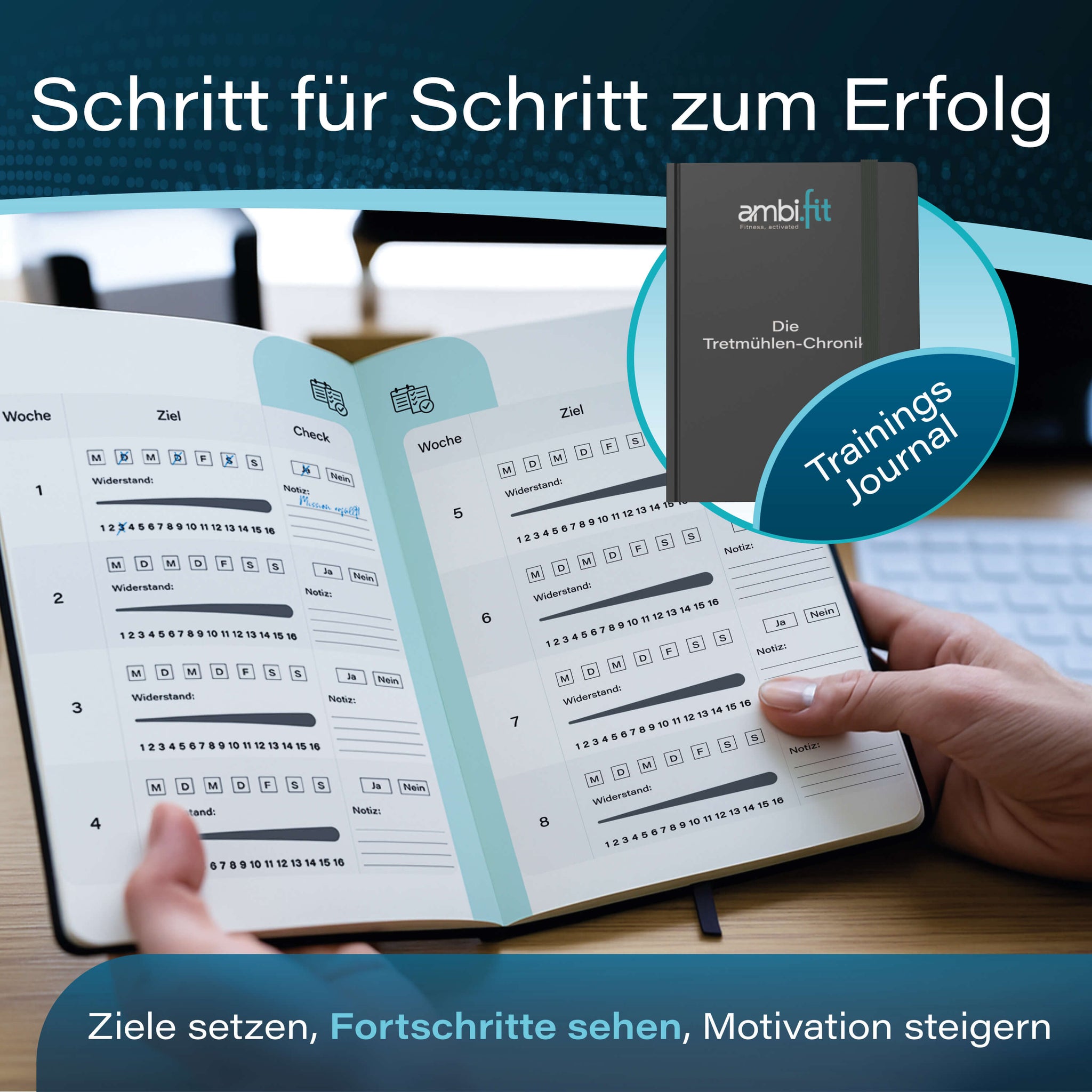 Pedaltrainer Magneto Silent Set - Premium Modell mit Zubehör