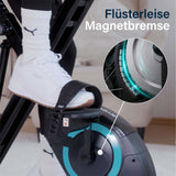 Magnetbremse des X-Bike mit 16 Widerstandsstufen für leises Training